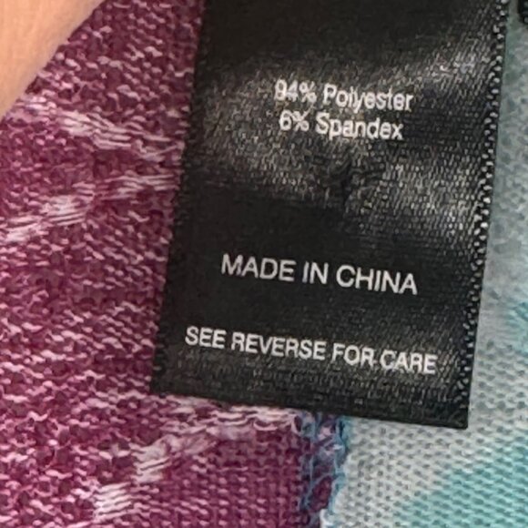 Ali Miles Womens Long knit Cardigan Jacket Multicolor t Pattern Front size XL - Picture 2 of 13